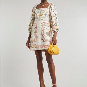 Farm Rio Delicate Forest Scarves Mini-Dress- size Medium. Brand new with tag.